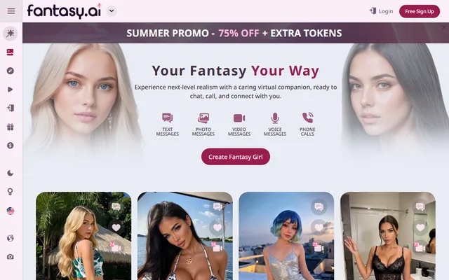Fantasy.ai homepage preview